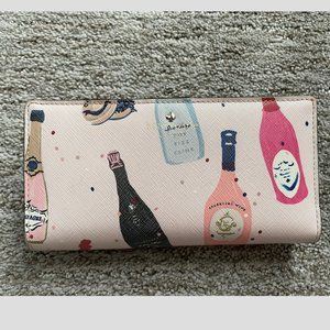 Kate Spade Champagne Bottle Bifold Wallet